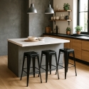 Barhocker 76cm aus stahl metall für bar und küche Steel Up Kauf