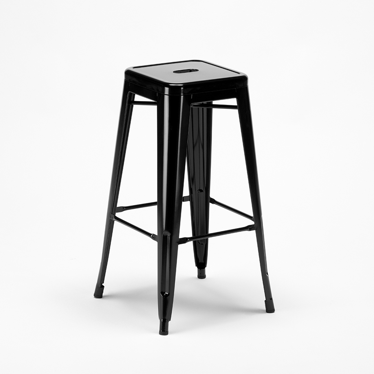 Barhocker 76cm aus stahl metall für bar und küche Steel Up 