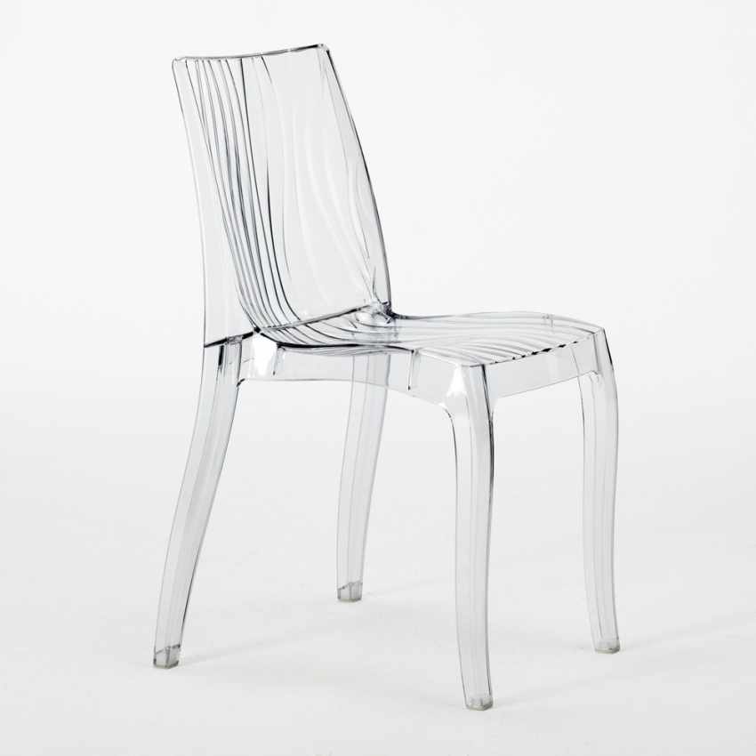 18 Sillas Dune Grand Soleil transparentes Oferta stock cafetería bar Promoción