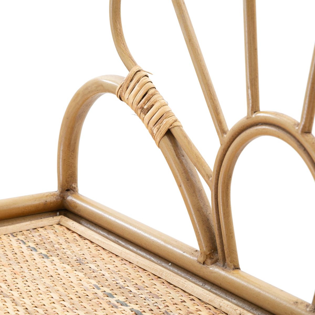 Wandregal aus Metall und Rattan mit Kleiderstange Panama Katalog