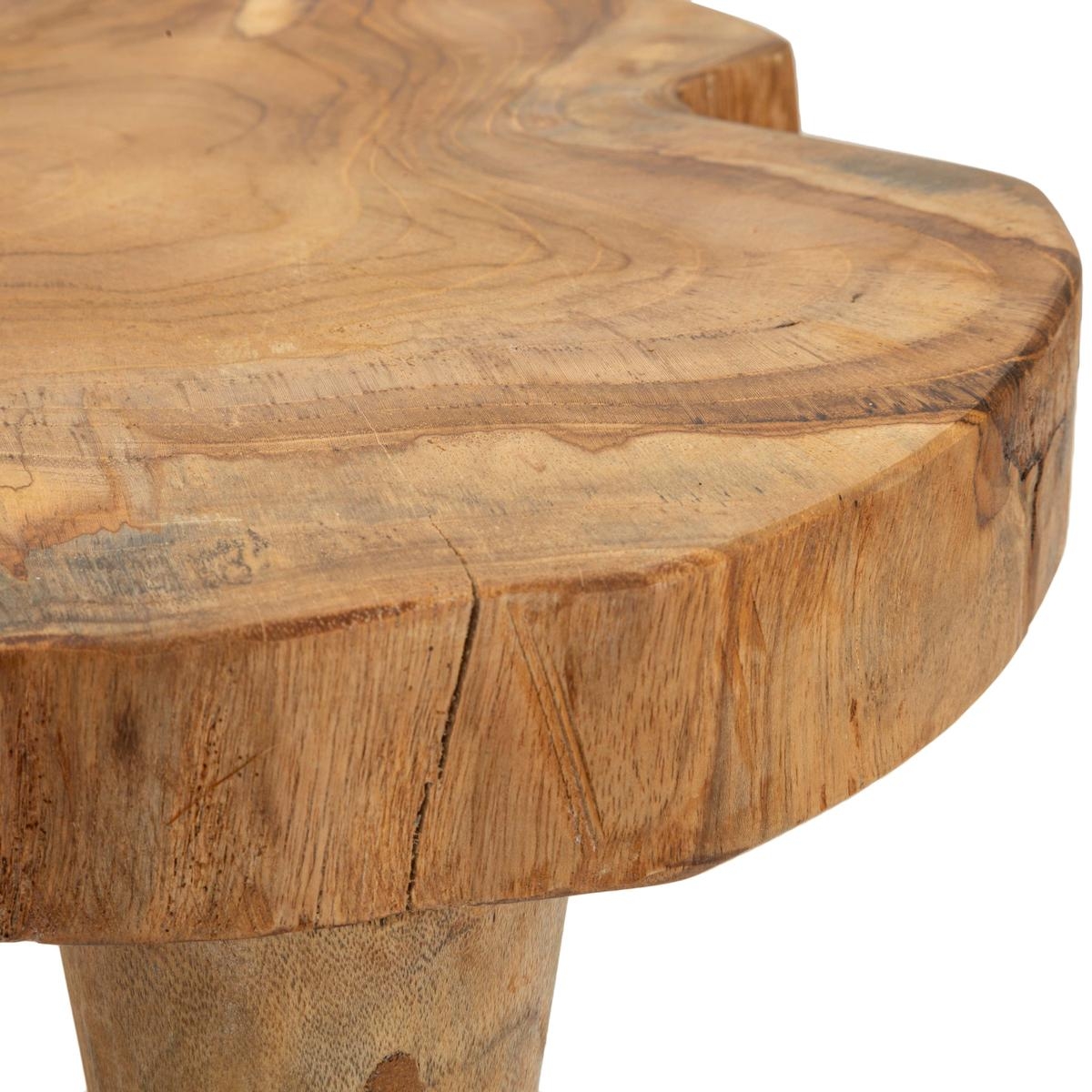 Handgefertigter Teakholzhocker im natürlichen Ethno-Stil Kursi Rabatte