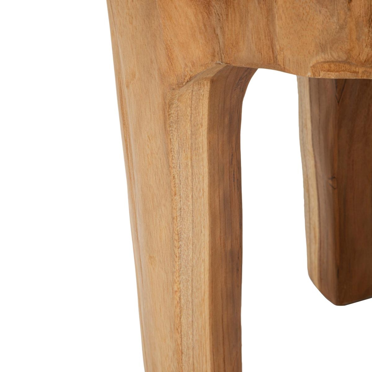 Taburete artesanal de madera de teca estilo étnico Stold Catálogo