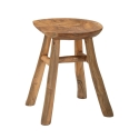 Barhocker aus Teakholz, naturbelassen, ethnisches Design, Sel Slim Sales