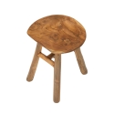 Barhocker aus Teakholz, naturbelassen, ethnisches Design, Sel Slim Rabatte