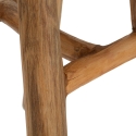Taburete de madera de teca diseño natural étnico Sel Slim Elección