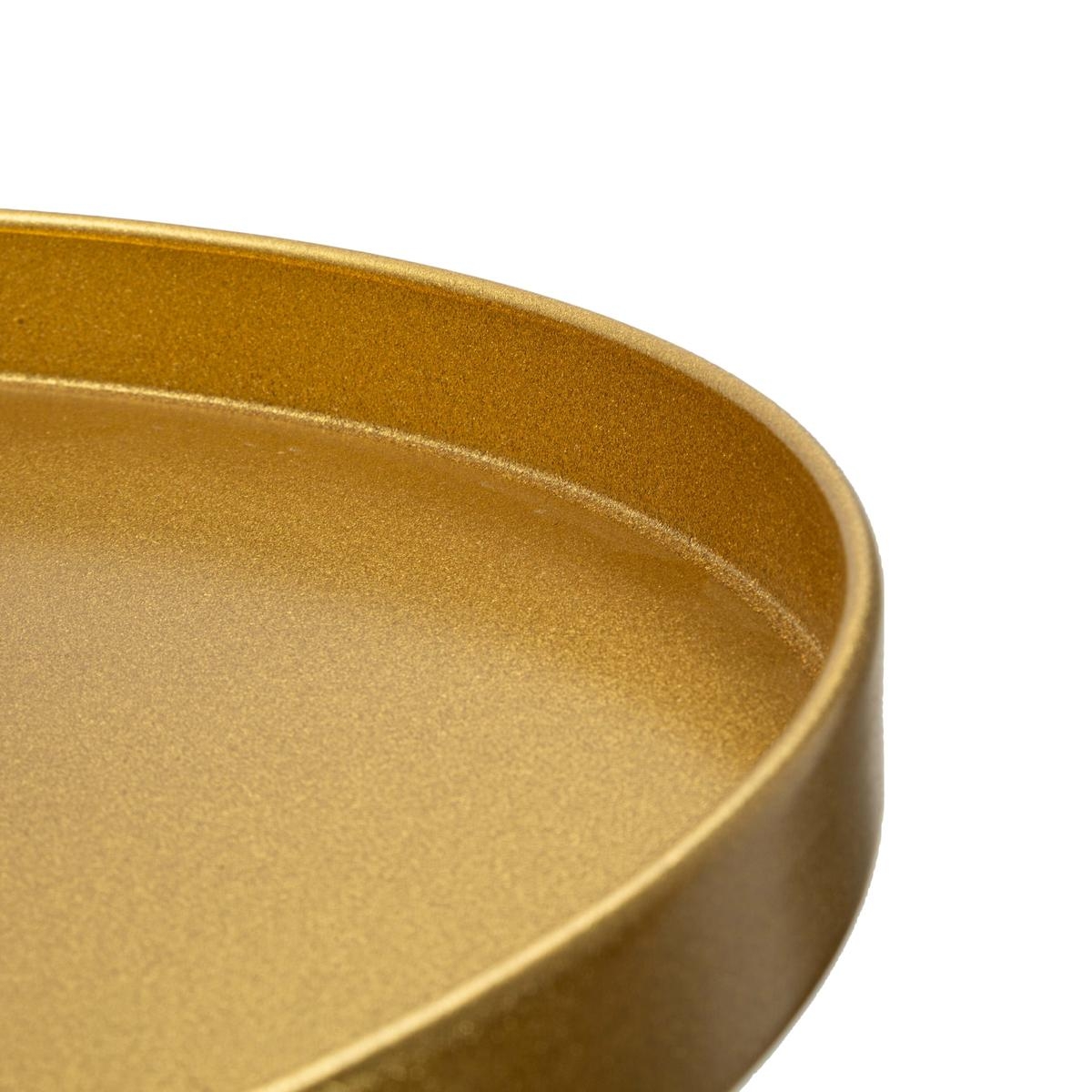 Table haute ronde en métal doré 51x100 cm Doha Catalogue
