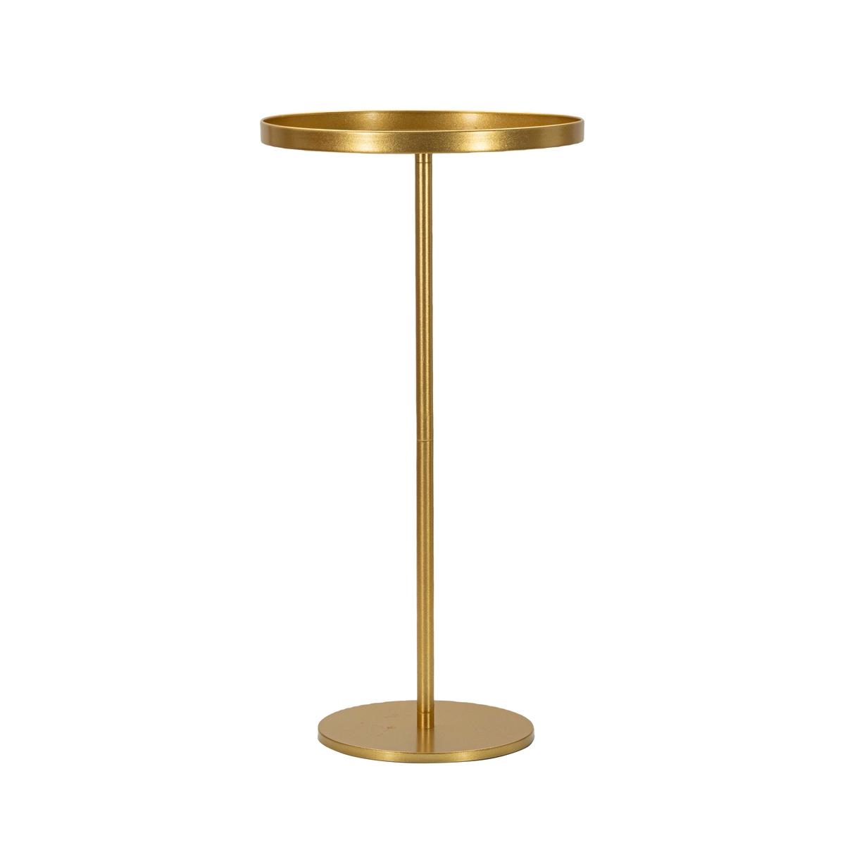 Table haute ronde en métal doré 51x100 cm Doha Offre