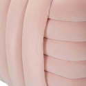 Pouf design tressé rembourré en velours style moderne Softy 