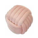 Pouf design intrecciato imbottito in velluto stile moderno Softy 