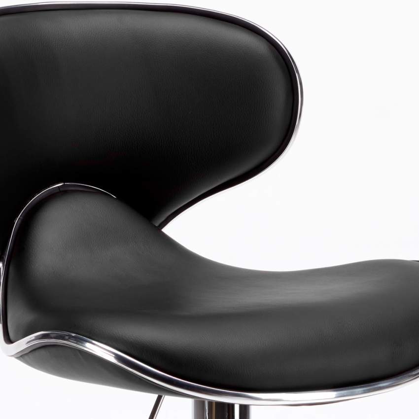 Amarillo Design Moderner schwenkbarer Chrom Küchen- und Barhocker 