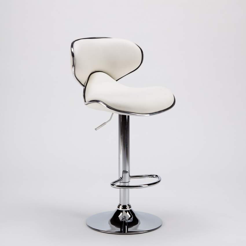 Amarillo Design Moderner schwenkbarer Chrom Küchen- und Barhocker