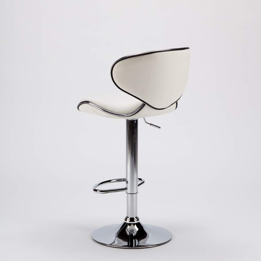 Amarillo Design Moderner schwenkbarer Chrom Küchen- und Barhocker 