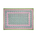 Housse décorative en coton motif vert rose Cetona Choix
