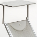 2er Set Liegestühle Strandliegen Sonnenliegen aus Aluminum Santorini 