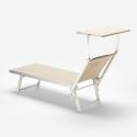 20er Set Liegestühle Strandliegen Sonnenliegen aus Aluminium Santorini 