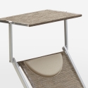 2 Lettini spiaggia mare prendisole alluminio Santorini Limited Edition 
