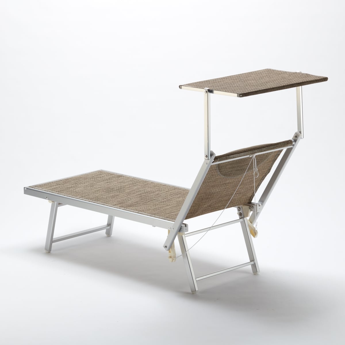 2 Lettini spiaggia mare prendisole alluminio Santorini Limited Edition 