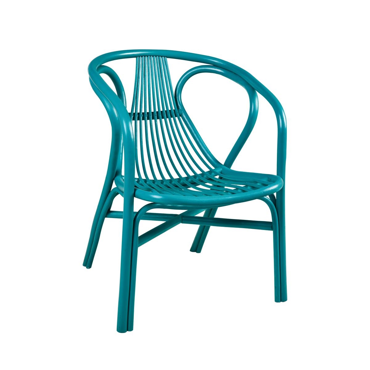 Sillón de ratán estilo vintage para interior y exterior Les Bateaux Modelo