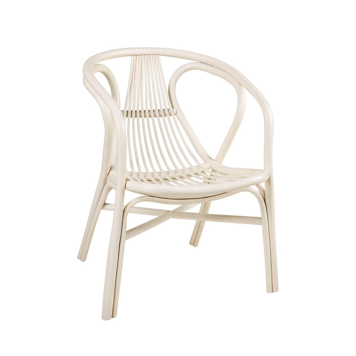 Vintage-Rattan-Sessel für drinnen und draußen Les Bateaux Maße