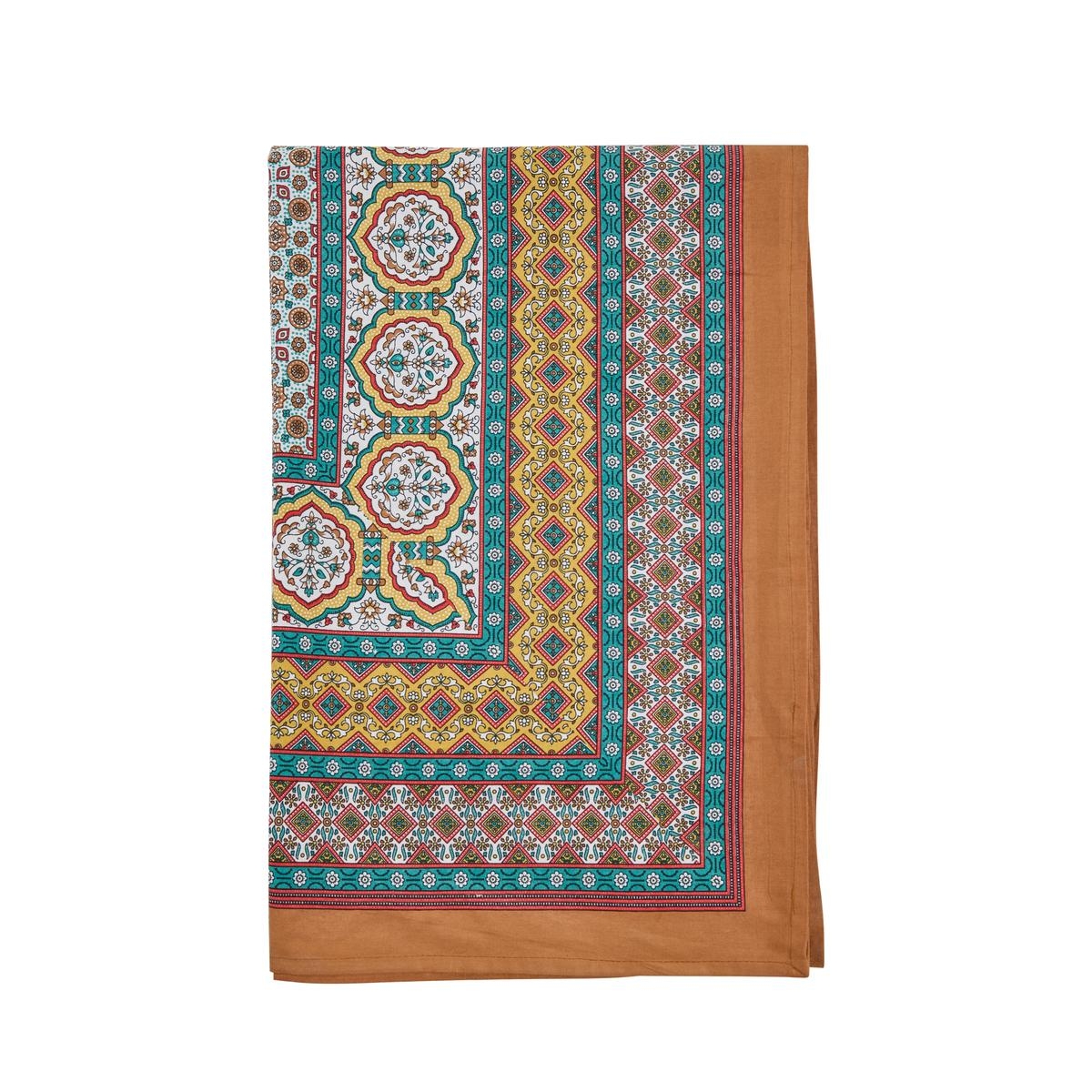 Plaid décoratif imprimé motif oriental multicolore Bodrum Vente