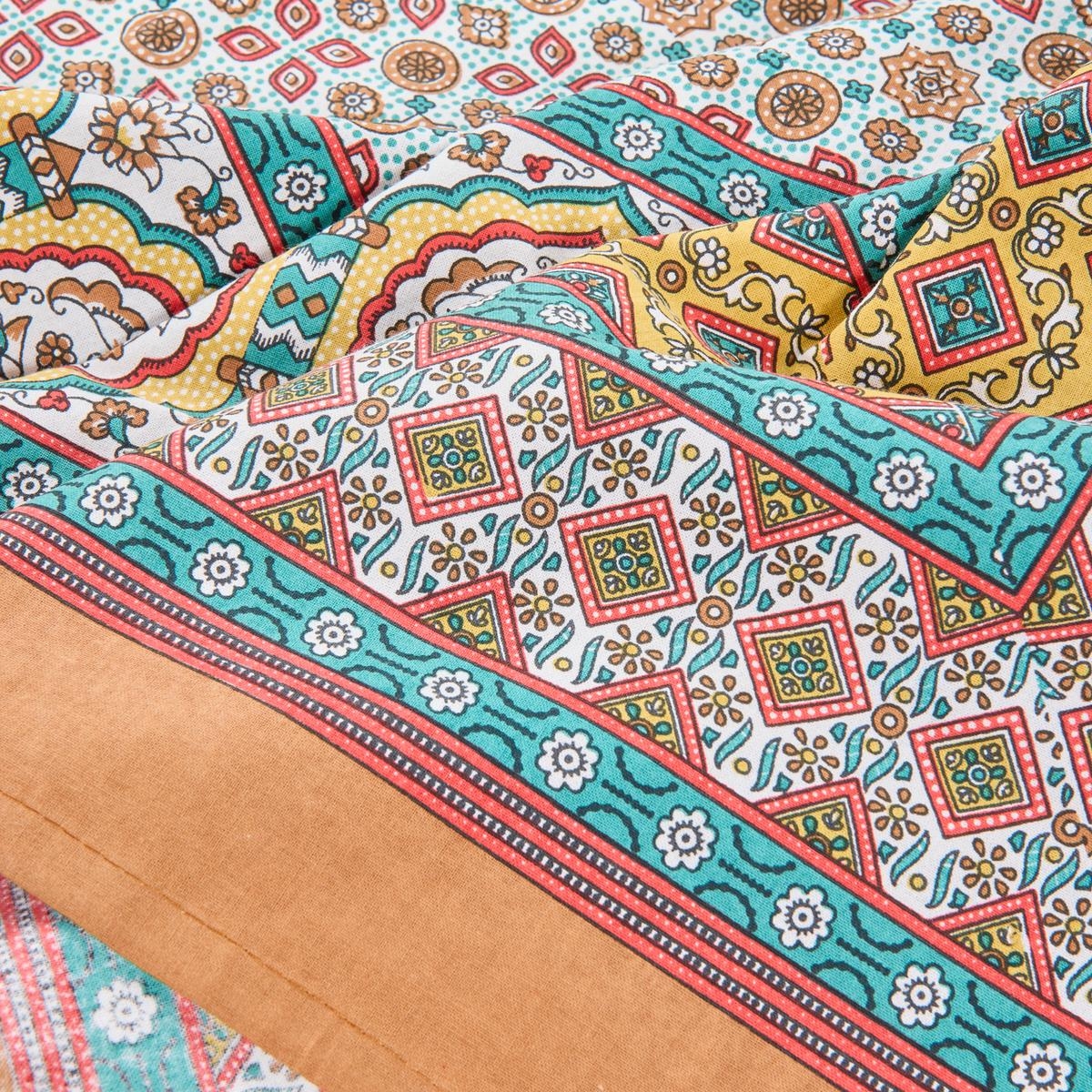 Plaid décoratif imprimé motif oriental multicolore Bodrum Offre
