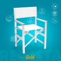 4 Sillas playa mar plegable portátil aluminio textilene Regista Gold Precio