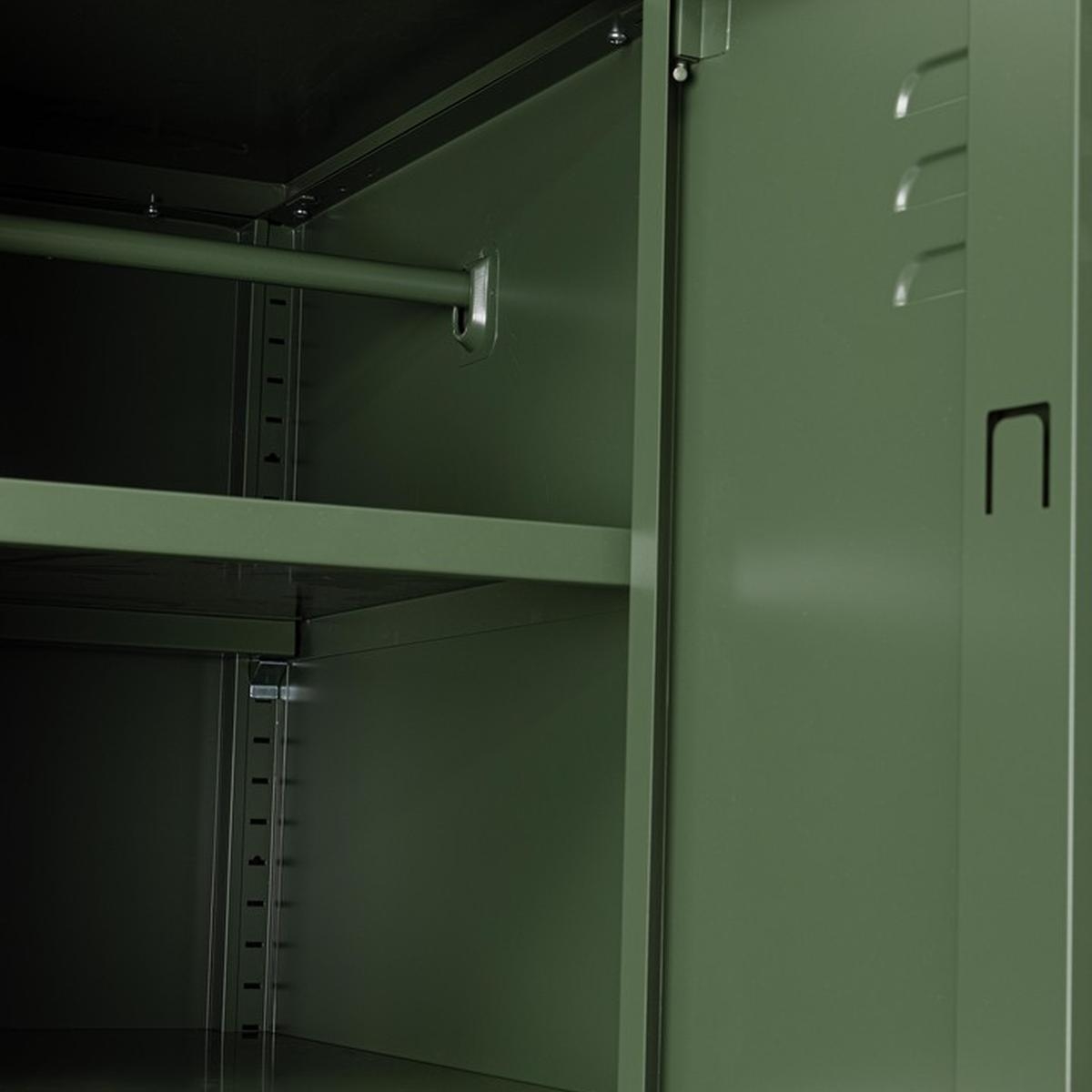 Armoire en acier peint 2 portes 50x80x185 Cambridge 