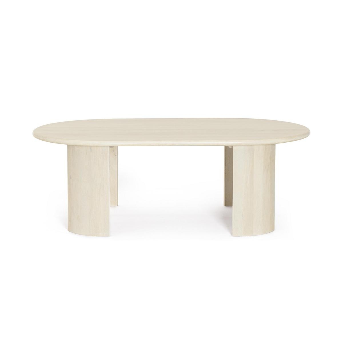 Tavolino da salotto elegante in legno di mango 130x80x45 Orlando Sconti