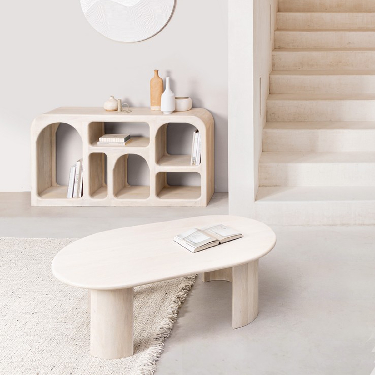 Tavolino da salotto elegante in legno di mango 130x80x45 Orlando Vendita