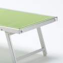 Bain de soleil de jardin transat professionnel en aluminium piscine Italia 