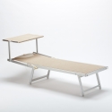 20 Lettini spiaggia mare prendisole in alluminio Italia stock 