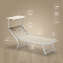 20 Lettini spiaggia mare prendisole in alluminio Italia stock 