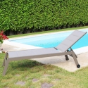 Gartenliege mit Rädern aus Aluminium Formentera Katalog