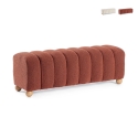 Gepolsterte 2-Sitzer-Bank aus Bouclé Bizzotto Zora Angebot