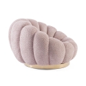 Fauteuil pivotant en bouclé design moderne Bizzotto Florel Modèle