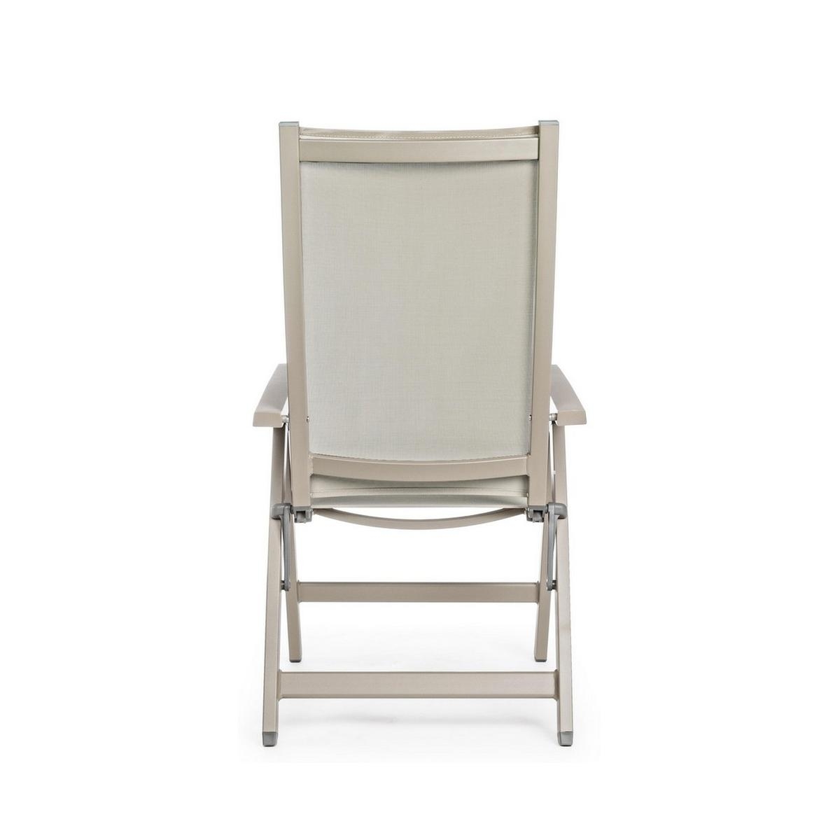 Beige klappbarer Gartenstuhl Victor für den Außenbereich Katalog