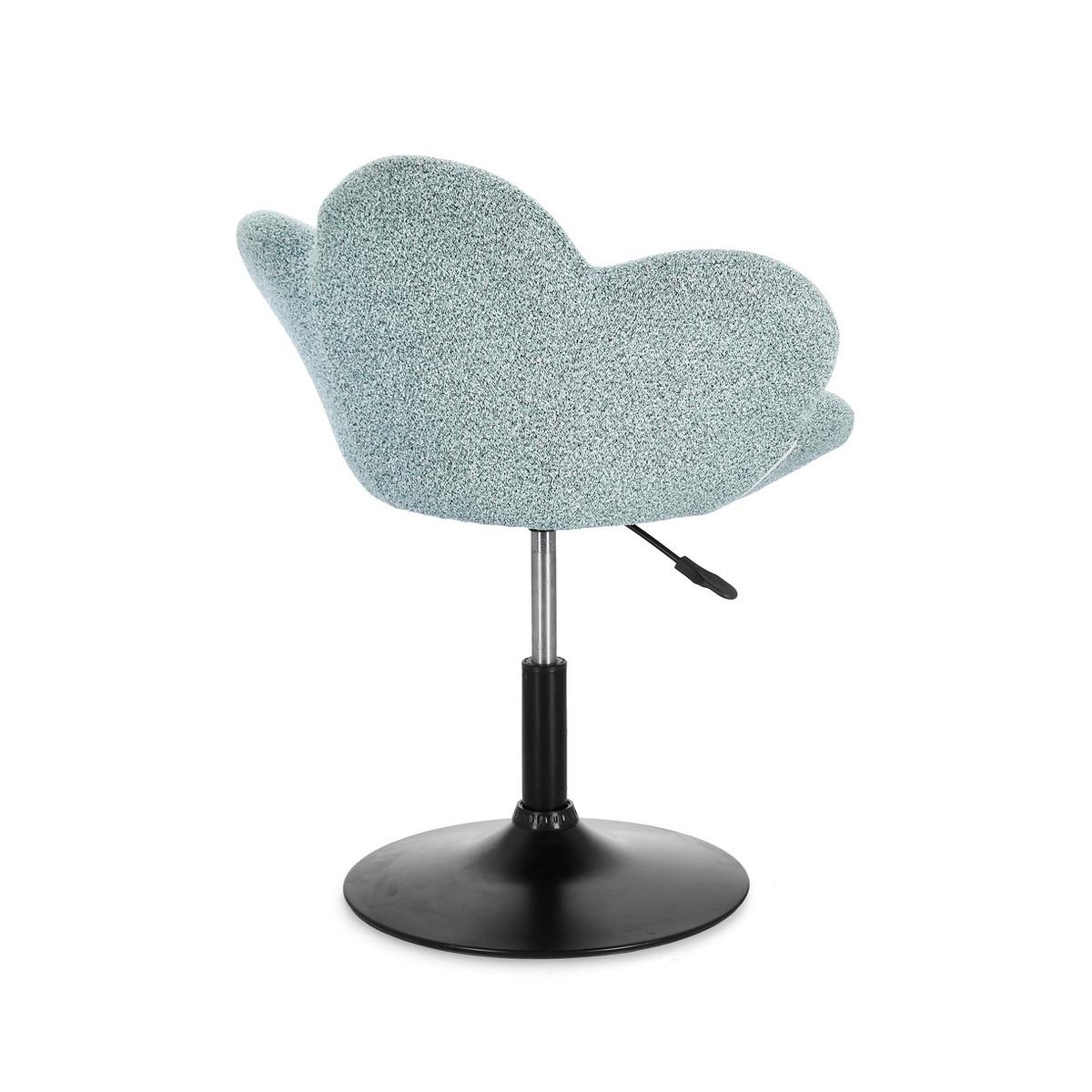 Set mit 2 modernen, verstellbaren Sesseln Bizzotto Fleur Schwarz 