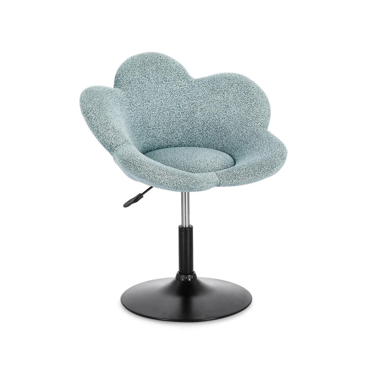 Set mit 2 modernen, verstellbaren Sesseln Bizzotto Fleur Schwarz 