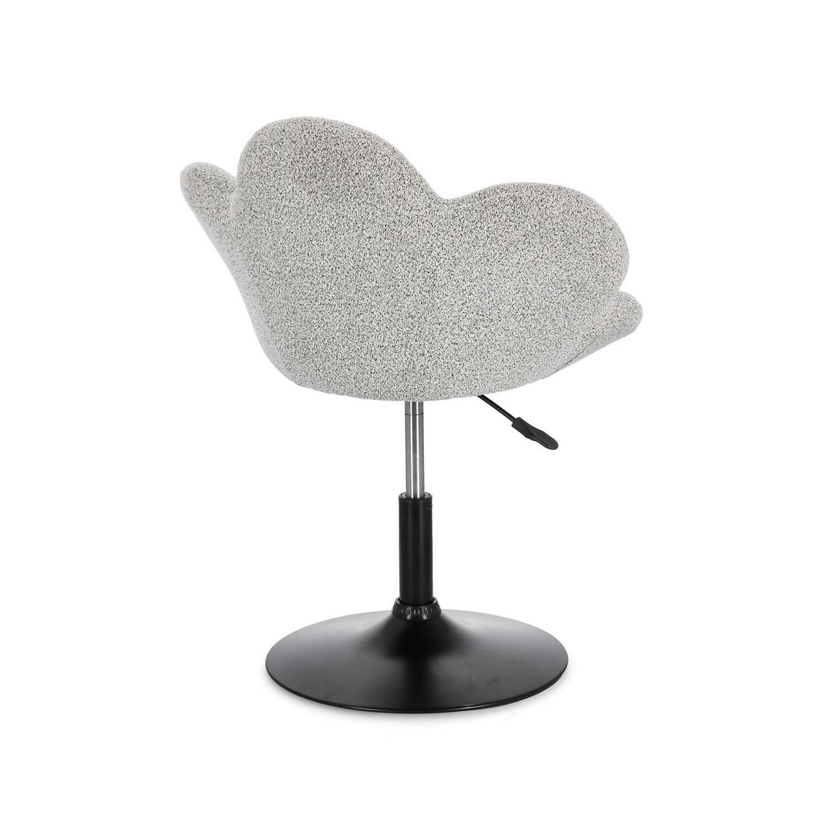 Set de 2 fauteuils modernes réglables Bizzotto Fleur Noir 