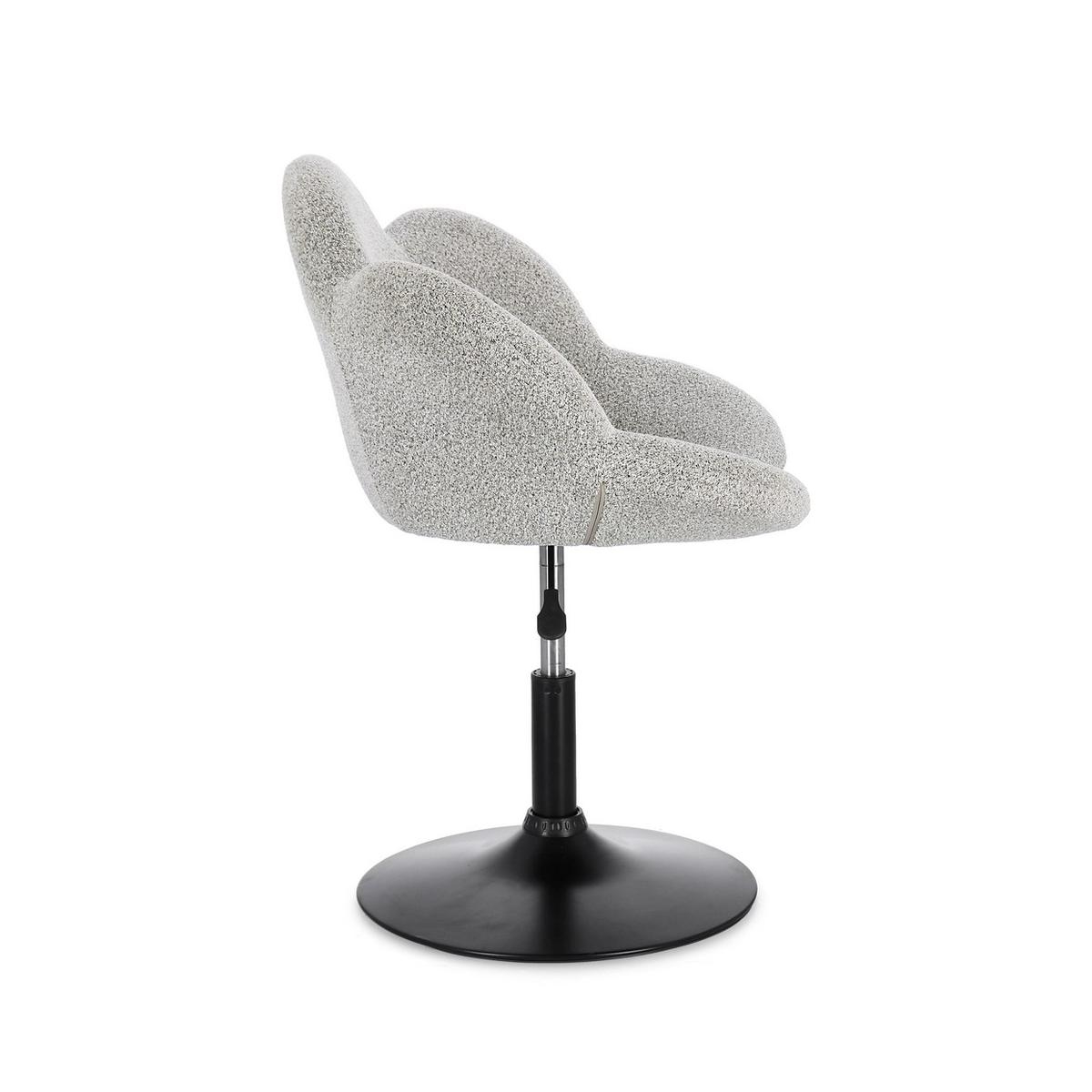 Set de 2 fauteuils modernes réglables Bizzotto Fleur Noir 