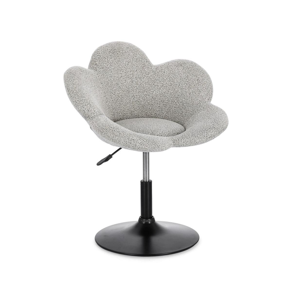 Set de 2 fauteuils modernes réglables Bizzotto Fleur Noir 
