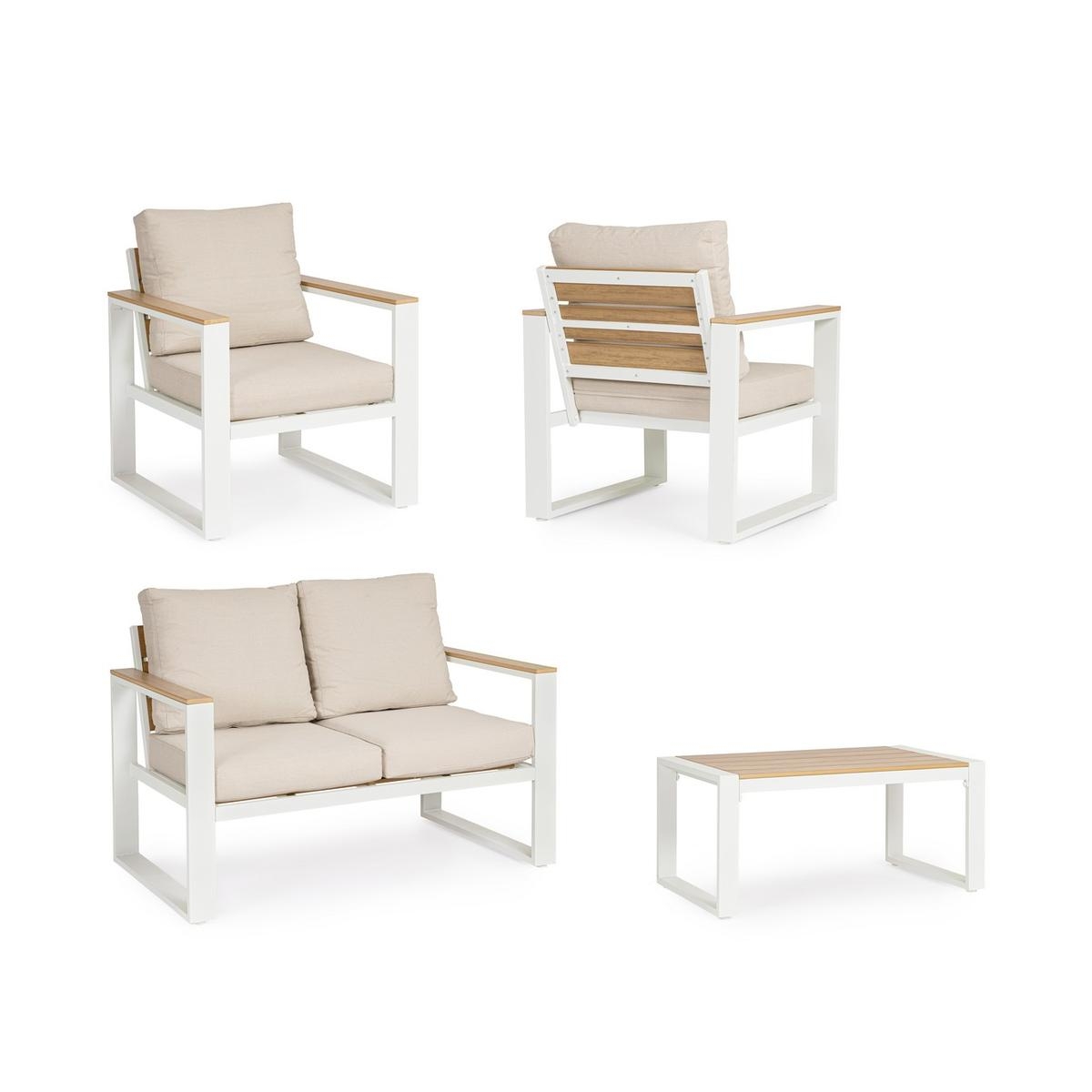 Garten-Lounge-Set mit Sesseln, Sofa und Tisch Bizzotto Leandro Kosten