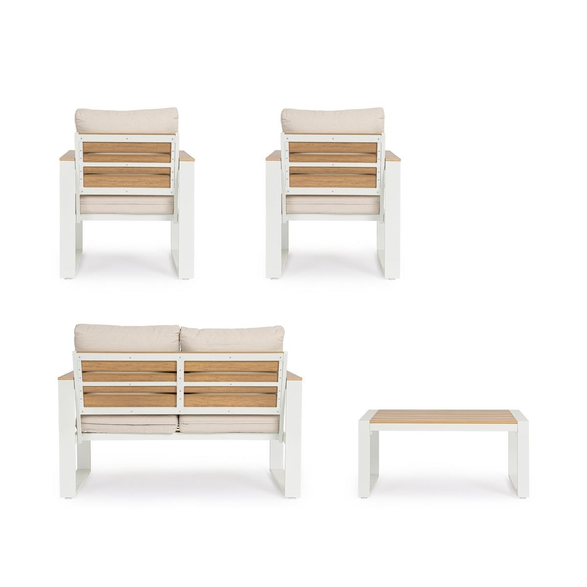 Garten-Lounge-Set mit Sesseln, Sofa und Tisch Bizzotto Leandro 