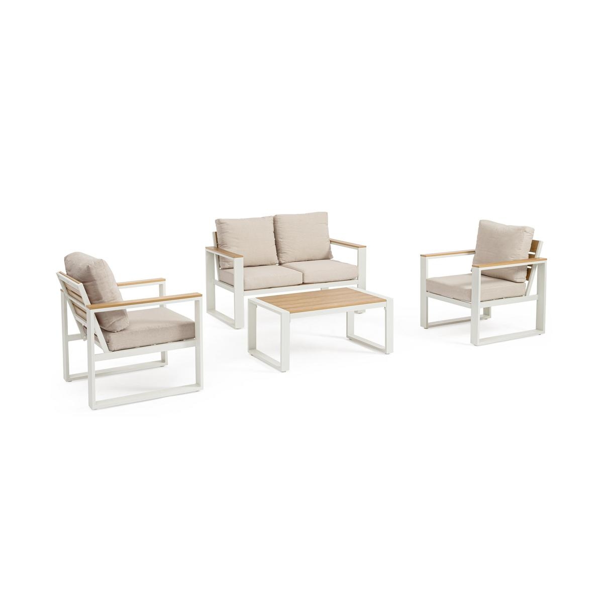 Garten-Lounge-Set mit Sesseln, Sofa und Tisch Bizzotto Leandro 