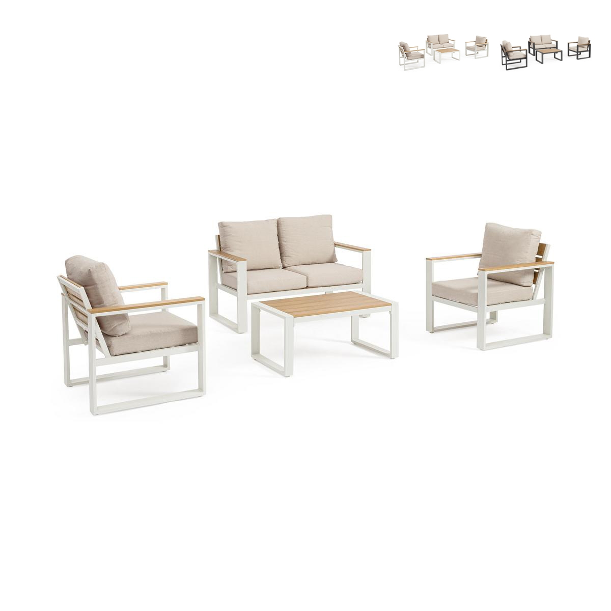 Garten-Lounge-Set mit Sesseln, Sofa und Tisch Bizzotto Leandro Angebot