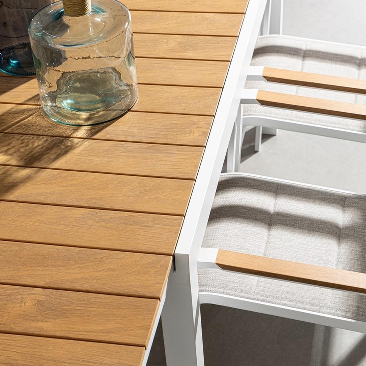 Table extensible en polywood pour extérieur 75x140-200 Elias 