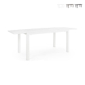 Table extensible en aluminium 77x140-210 Bizzotto Hilde Promotion