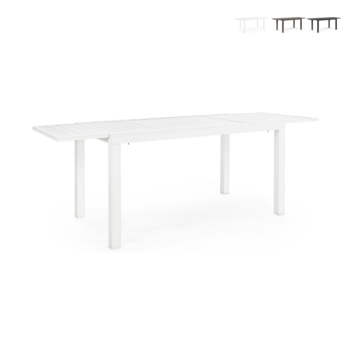 Table extensible en aluminium 77x140-210 Bizzotto Hilde Promotion