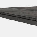 Table extensible en aluminium 160x110-160 Bizzotto Konner 