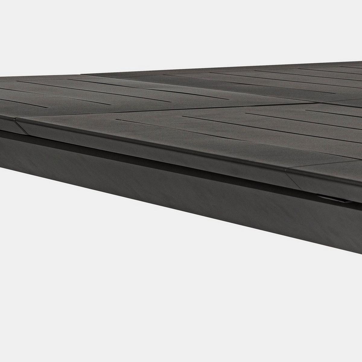 Table extensible en aluminium 160x110-160 Bizzotto Konner 